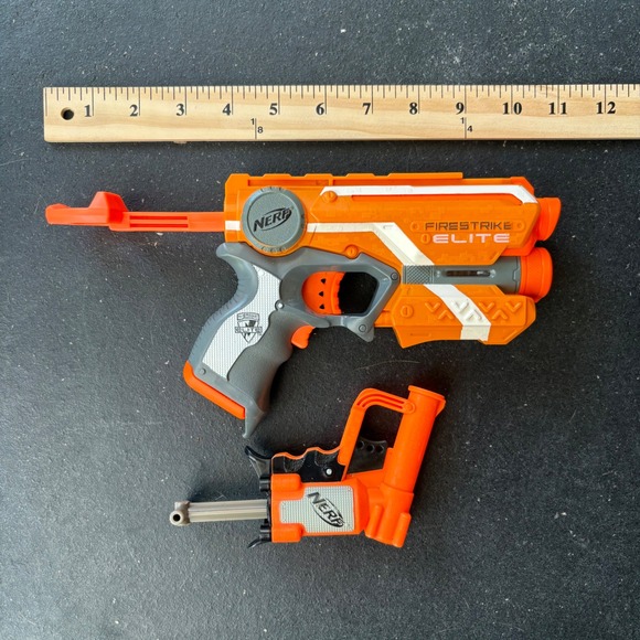 Nerf Elite Firestrike & Jolt Blaster Set Toy Guns Orange Tested Working - Picture 2 of 9